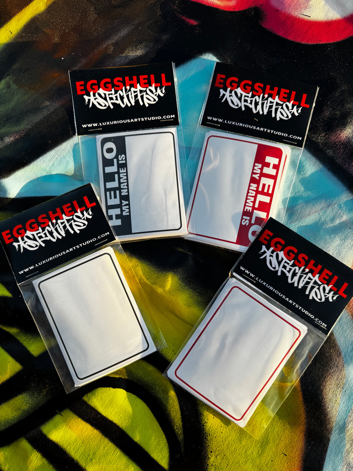 Blank Eggshell Stickers