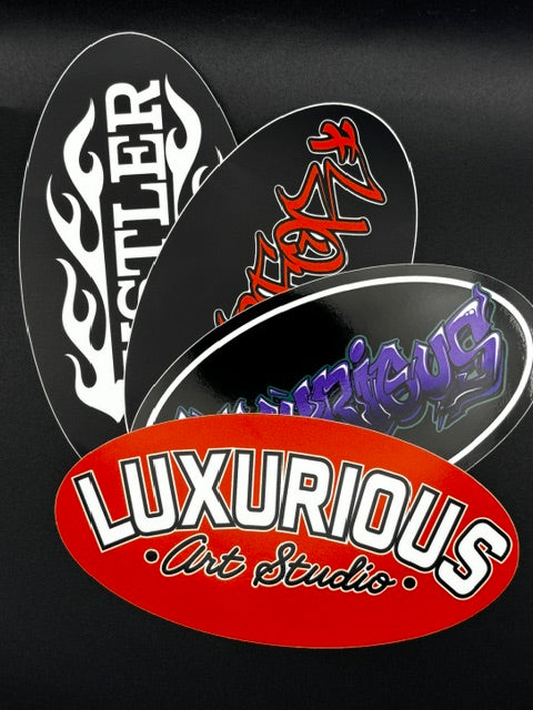 OVAL STICKERS