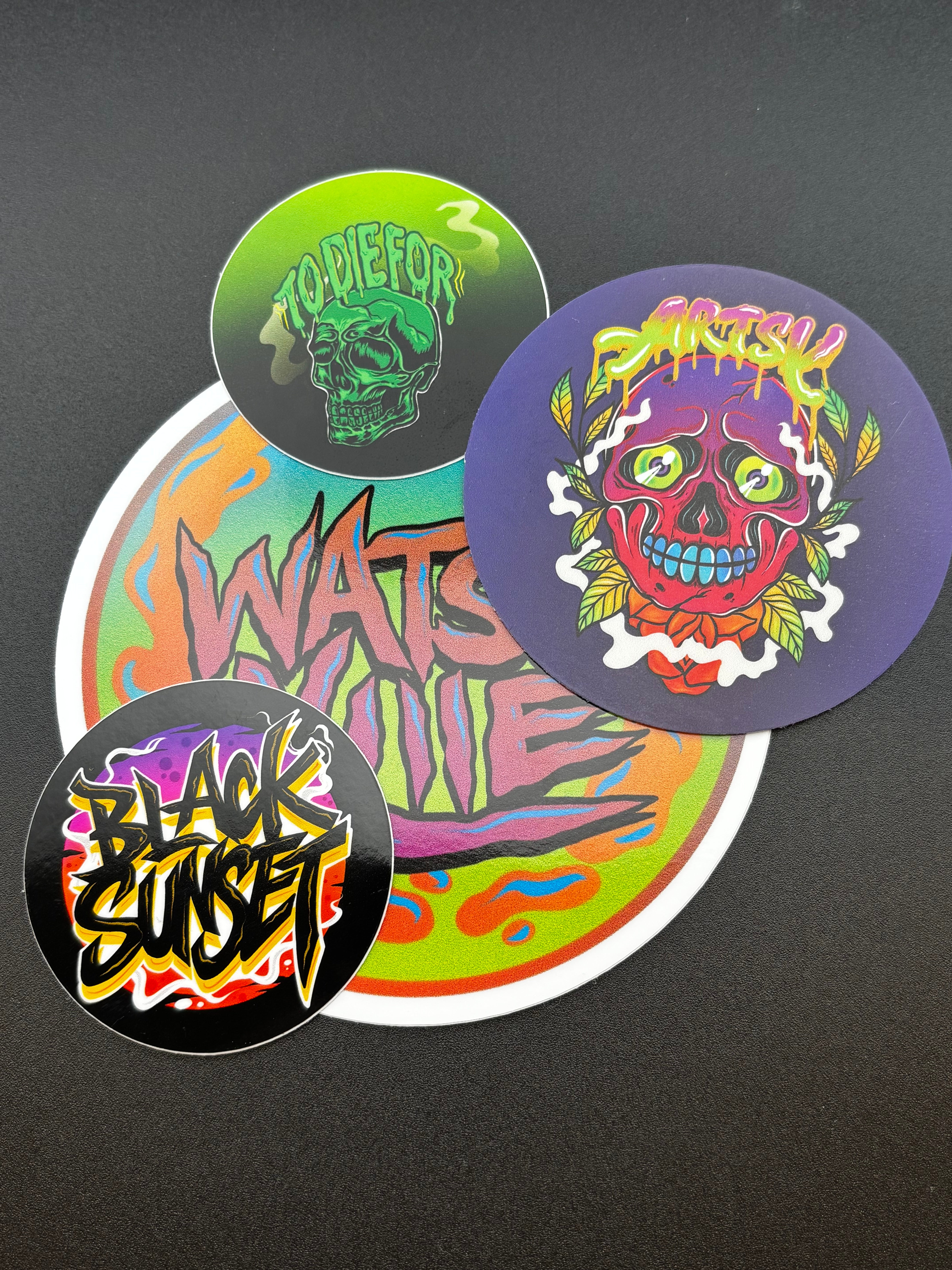 Custom Circle Stickers | Waterproof Vinyl Round Labels - Luxuriousartstudio